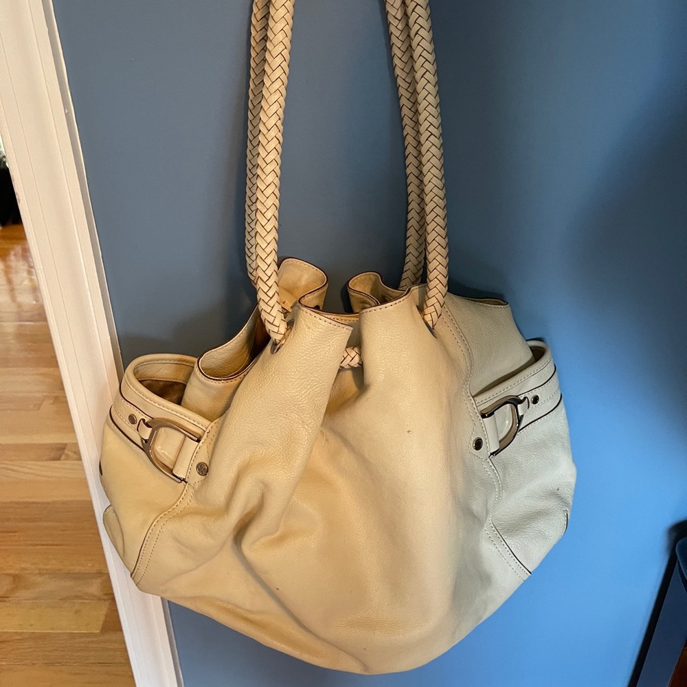 Cole Haan cream tote bag